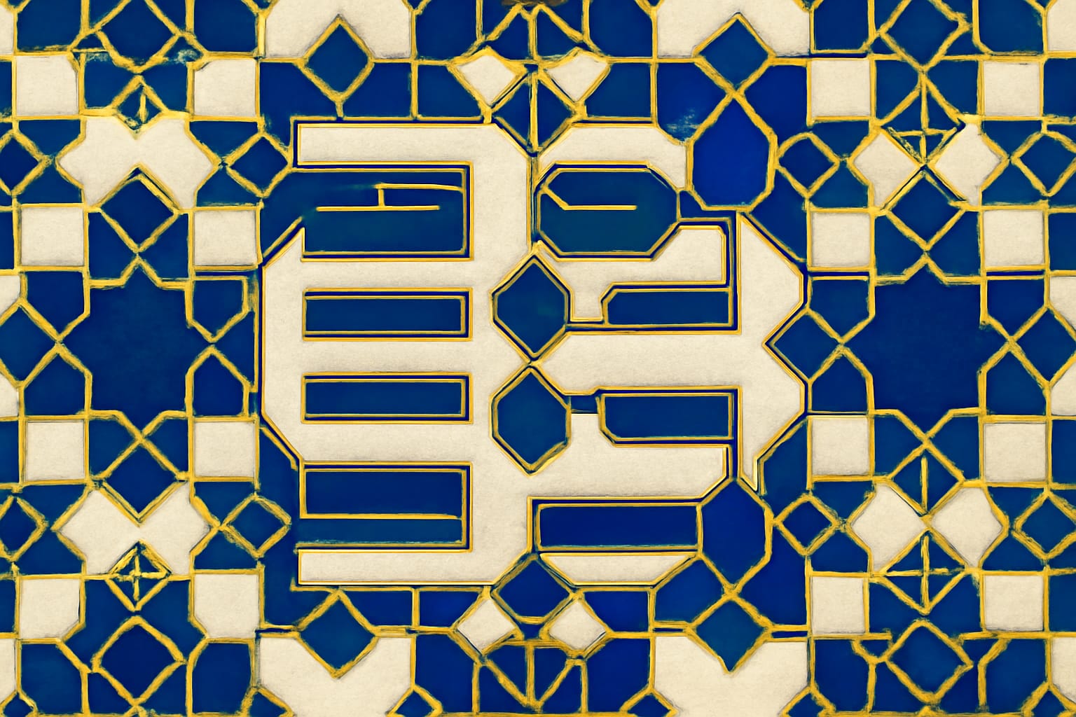 Editorial illustration in zellij-islamic-geometric style depicting a zellij Observation.valueQuantity strict shape with system, code, unit, and referenceRange constraints